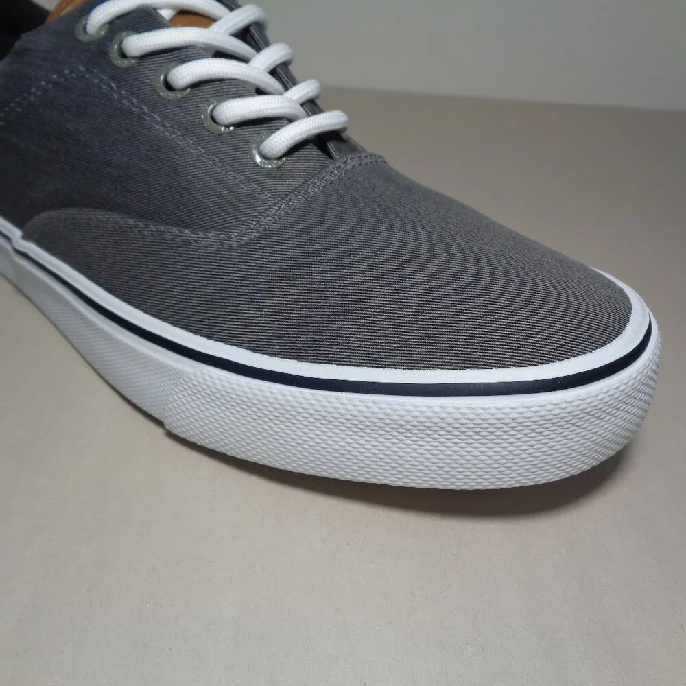 Izod Size 10 M / RANGLEY / Gray / Canvas / Casual Deck Sneakers New Men's Shoes